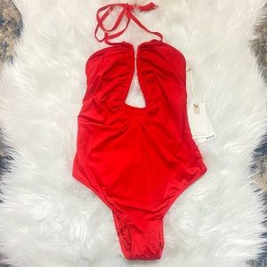Good American Swim One Piece Halter Leilani Size 0,1 or 3 XS, S, Large New